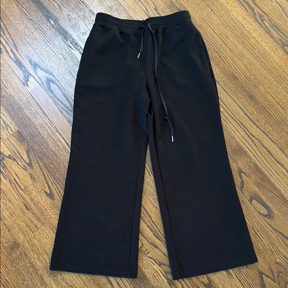 B7 Anrabess Women’s Large Chic Black Wide Leg Pants